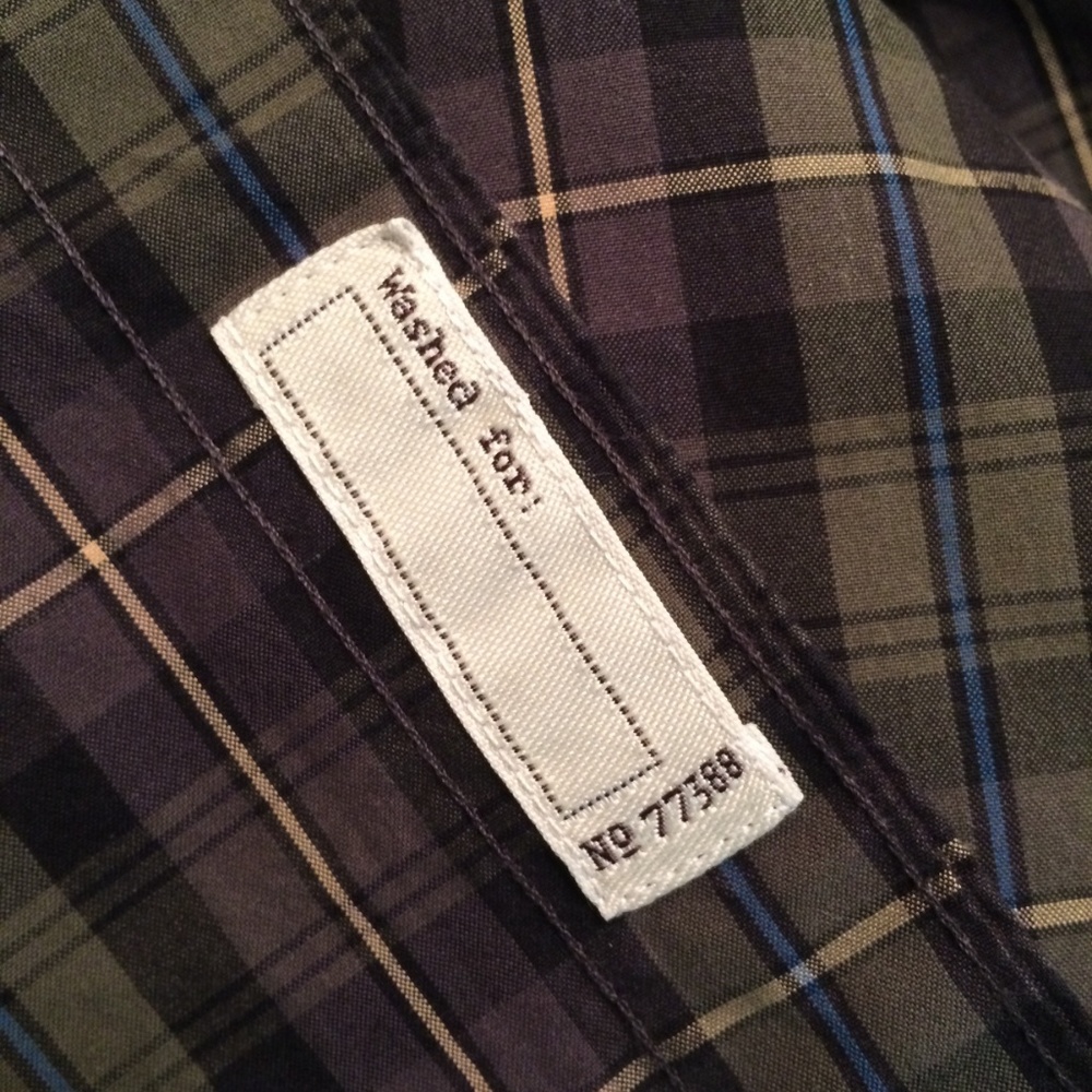 J. Crew Men's Secret Wash Shirt Green Plaid Sz M - Picture 5 of 8